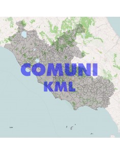 Mappa dei comuni del Lazio KML