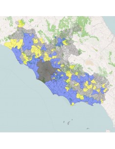 Mappa dei comuni del Lazio KML 2