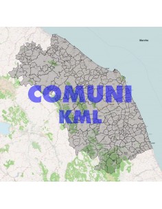 Mappa dei comuni della Marche KML
