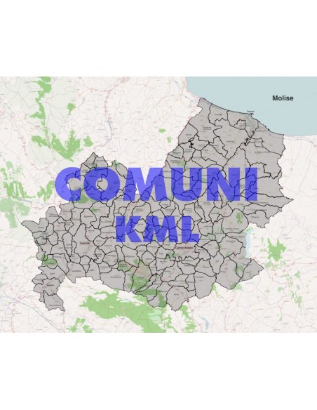 Mappa dei comuni del Molise KML