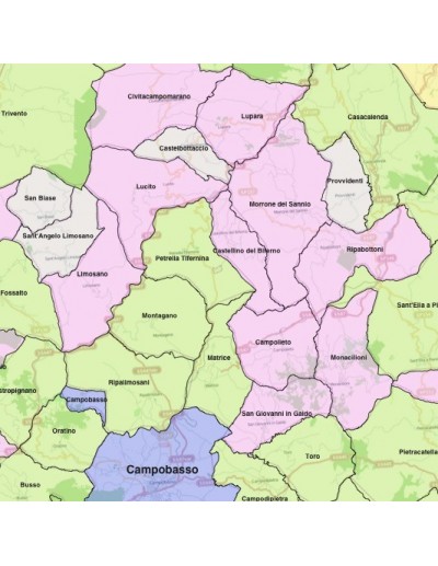 Mappa dei comuni del Molise KML