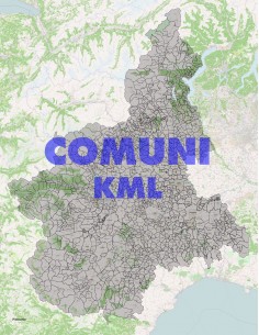 Mappa dei comuni del Piemonte KML