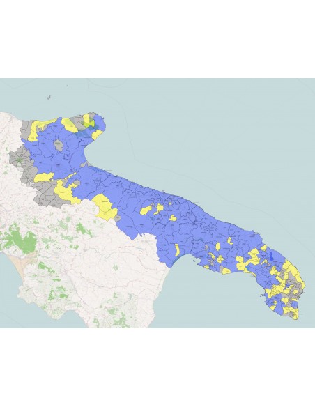 Mappa dei comuni della Puglia KML