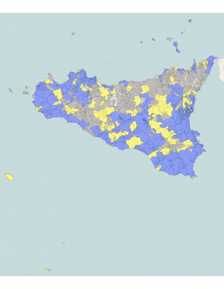 Mappa dei comuni della Sicilia KML