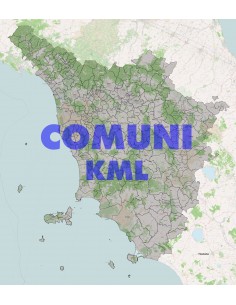 Mappa dei comuni della Toscana KML