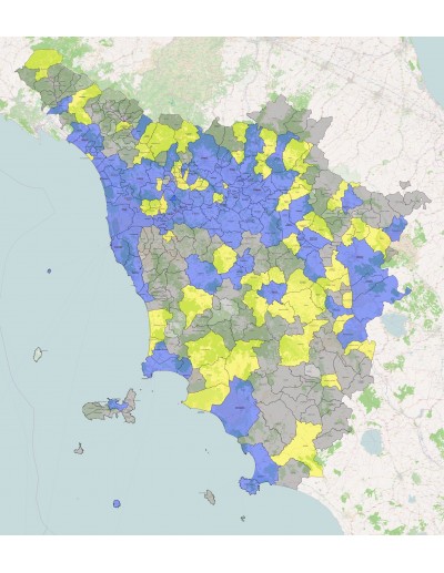 Mappa dei comuni della Toscana KML