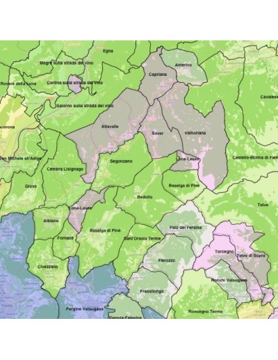 Mappa dei comuni del Trentino Alto Adige KML