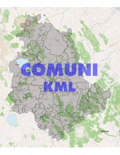 Mappa dei comuni dell'Umbria KML