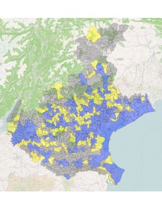 Mappa dei comuni del Veneto KML 2