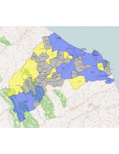 Mappa dei comuni della provincia di Ancona KML