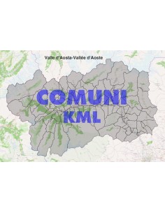 Mappa dei comuni della provincia di Aosta KML