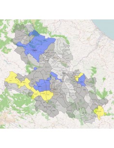 Mappa dei comuni della provincia di L'Aquila KML 2