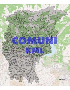 Mappa dei comuni della provincia di Bergamo KML