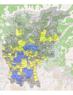 Mappa dei comuni della provincia di Bergamo KML 2