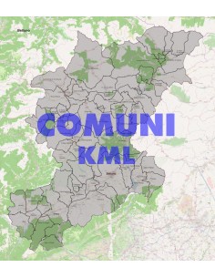 Mappa dei comuni della provincia di Belluno KML