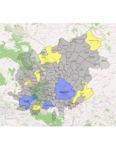 Mappa dei comuni della provincia di Benevento KML 2