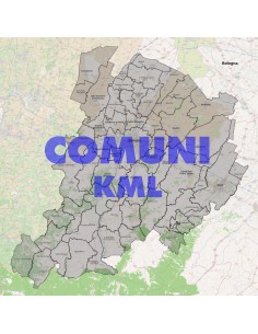 Mappa dei comuni della provincia di Bologna KML