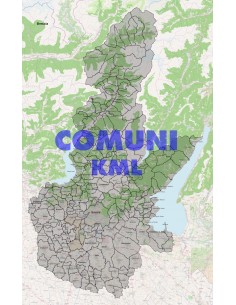 Mappa dei comuni della provincia di Brescia KML