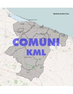 Mappa dei comuni della provincia di Barletta KML