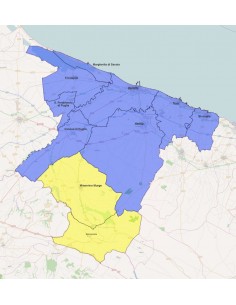 Mappa dei comuni della provincia di Barletta KML 2