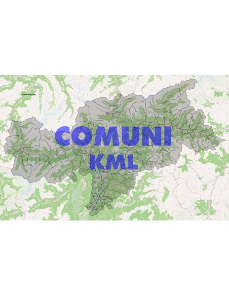 Mappa dei comuni della provincia di Bolzano/Bozen KML