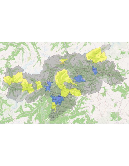 Mappa dei comuni della provincia di Bolzano/Bozen KML