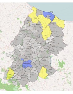 Mappa dei comuni della provincia di Campobasso KML 2