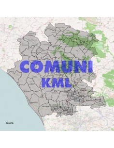 Mappa dei comuni della provincia di Caserta KML