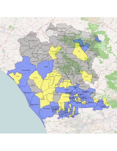 Mappa dei comuni della provincia di Caserta KML