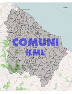 Mappa dei comuni della provincia di Chieti KML