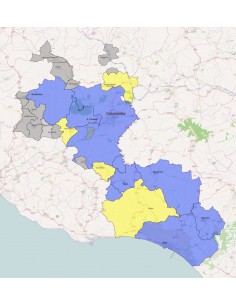 Mappa dei comuni della provincia di Caltanissetta KML 2