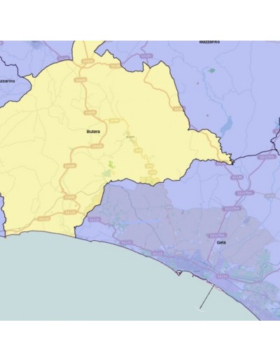 Mappa dei comuni della provincia di...