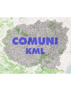 Mappa dei comuni della provincia di Cuneo KML