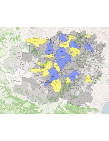 Mappa dei comuni della provincia di Cuneo KML