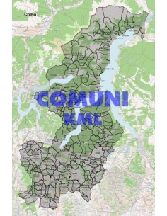 Mappa dei comuni della provincia di Como KML