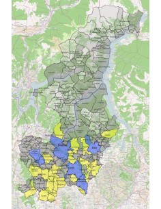 Mappa dei comuni della provincia di Como KML 2