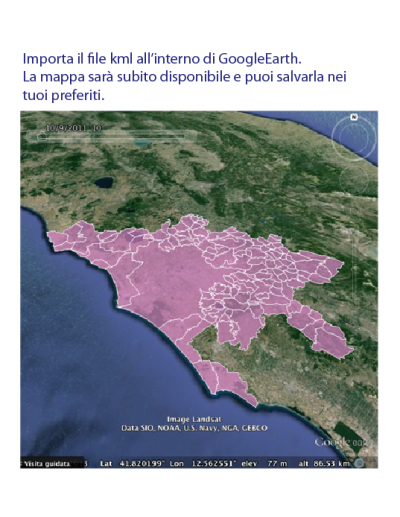 Mappa dei comuni della provincia di Catania KML