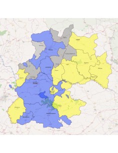 Mappa dei comuni della provincia di Enna KML 2