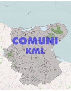 Mappa dei comuni della provincia di Foggia KML