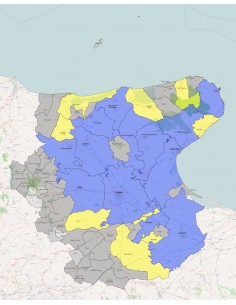Mappa dei comuni della provincia di Foggia KML 2