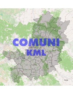 Mappa dei comuni della provincia di Firenze KML