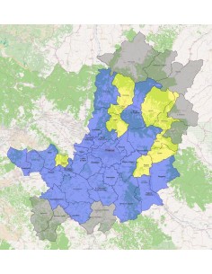 Mappa dei comuni della provincia di Firenze KML 2