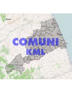 Mappa dei comuni della provincia di Fermo KML