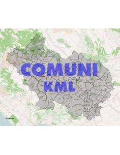 Mappa dei comuni della provincia di Frosinone KML