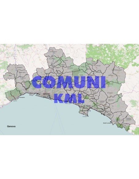 Mappa dei comuni della provincia di Genova KML