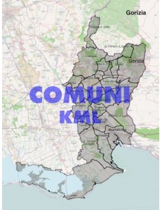 Mappa dei comuni della provincia di Gorizia KML
