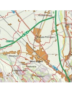 Mappa stradale con comuni della provincia di Alessandria pdf 2