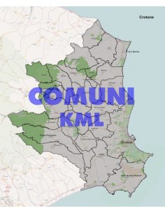 Mappa dei comuni della provincia di Crotone KML