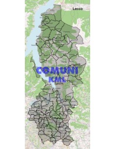 Mappa dei comuni della provincia di Lecco KML