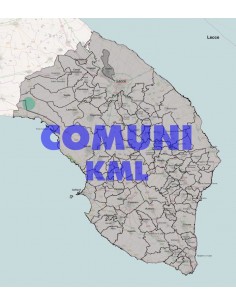 Mappa dei comuni della provincia di Lecce KML